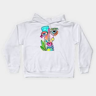 PAINTED FACE Kids Hoodie